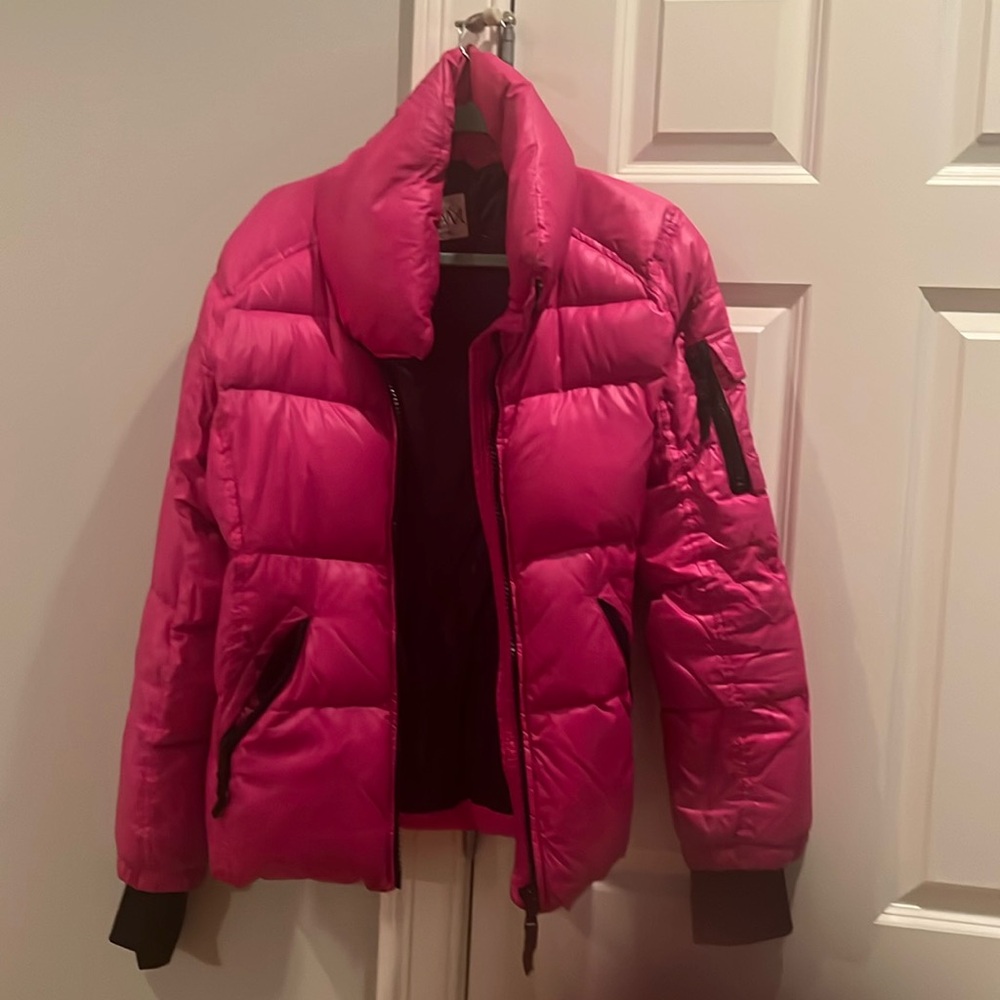 hot pink SAM. Jacket form jacket